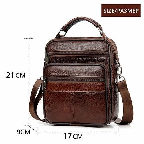 Leder Männer Handtasche Schulter Tasche Heißer Verkauf Kuh Leder Tasche Vintage Casual Stil Flap Taschen männer Umhängetasche