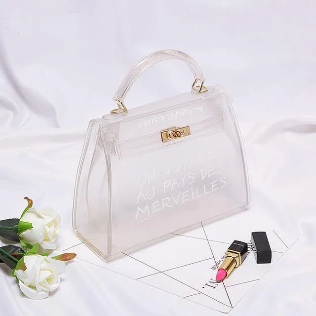 PVC-Umhängetaschen für Damen in Bonbonfarben, Gelee-Beutel, Geldbörse, einfarbig, Handtaschen, Sac a Main Femme, Umhängetasche