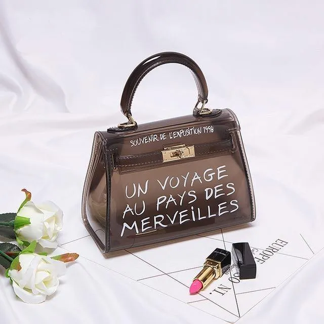 PVC-Umhängetaschen für Damen in Bonbonfarben, Gelee-Beutel, Geldbörse, einfarbig, Handtaschen, Sac a Main Femme, Umhängetasche