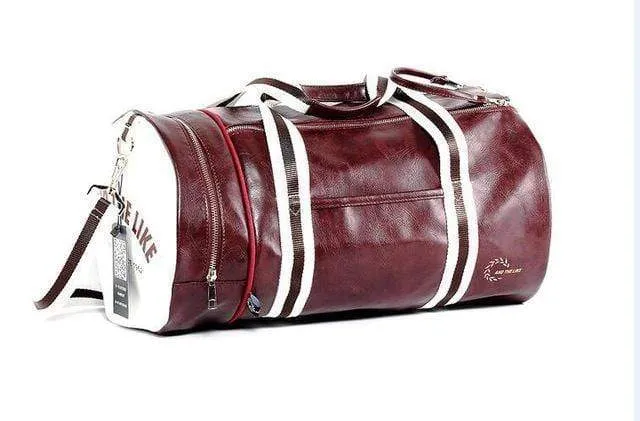 Reisegepäcktasche mit Unabhängigen Schuhe Lagerung Frauen Fitness Tasche Pu-leder Druck Basketball Training Bag XA253WC