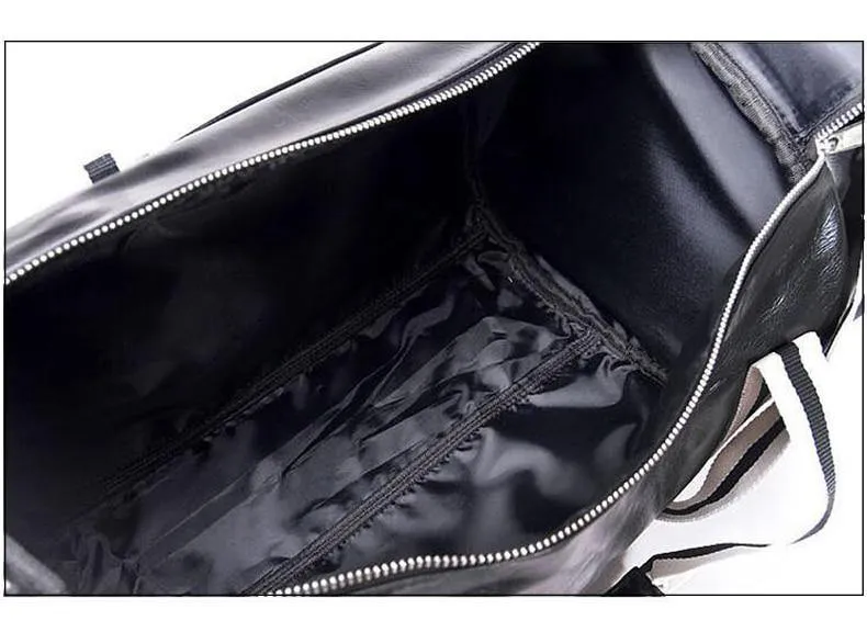 Reisegepäcktasche mit Unabhängigen Schuhe Lagerung Frauen Fitness Tasche Pu-leder Druck Basketball Training Bag XA253WC