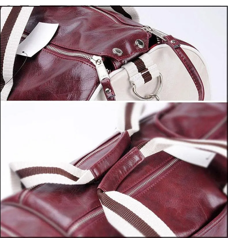 Reisegepäcktasche mit Unabhängigen Schuhe Lagerung Frauen Fitness Tasche Pu-leder Druck Basketball Training Bag XA253WC