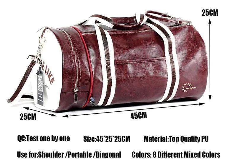 Reisegepäcktasche mit Unabhängigen Schuhe Lagerung Frauen Fitness Tasche Pu-leder Druck Basketball Training Bag XA253WC
