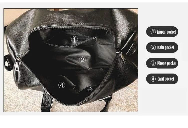 Männer Reise Seesäcke Wasserdichte Lederhandtaschen Umhängetasche Für Frauen Große Kapazität Wochenendtasche OH301