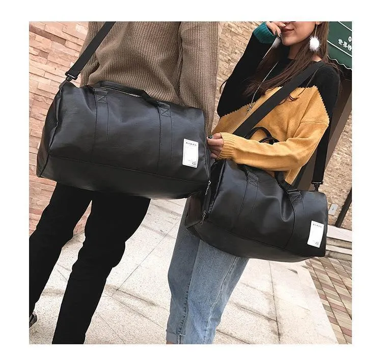 Männer Reise Seesäcke Wasserdichte Lederhandtaschen Umhängetasche Für Frauen Große Kapazität Wochenendtasche OH301