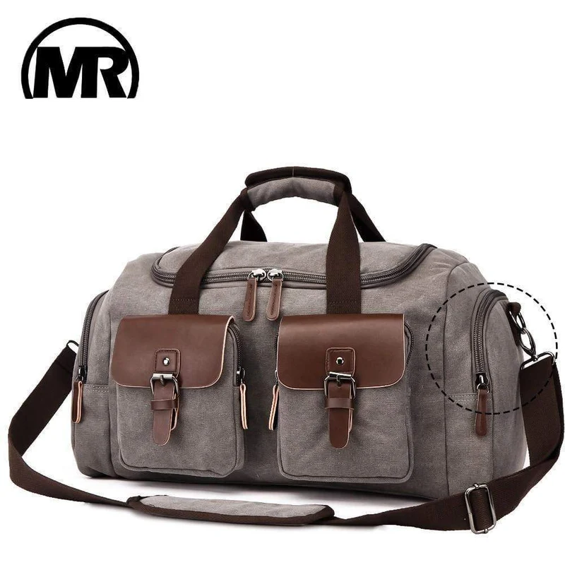 Leinwand Leder Männer Reisetasche Europäischen Stil Reisetaschen Handtasche Hohe Kapazität Umhängetasche Travel Crossbody Baggage