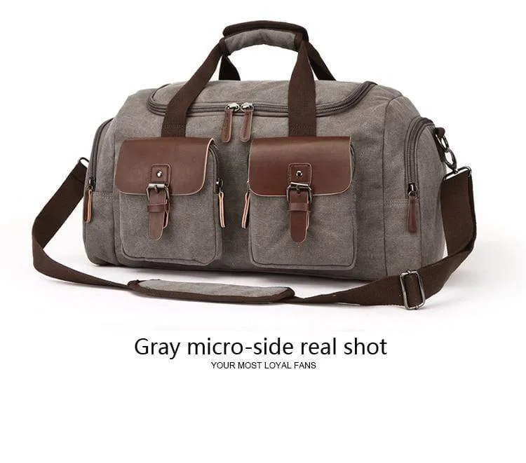 Leinwand Leder Männer Reisetasche Europäischen Stil Reisetaschen Handtasche Hohe Kapazität Umhängetasche Travel Crossbody Baggage