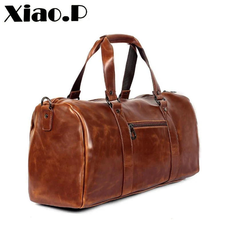 Herren-Reisetaschen, Kaffee-Eimer-Handtaschen, Umhängetasche, große Herren-Business-Gepäcktasche