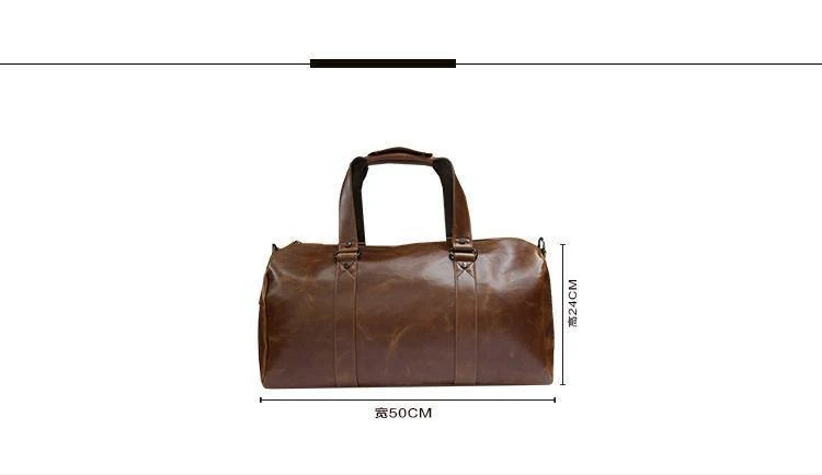 Herren-Reisetaschen, Kaffee-Eimer-Handtaschen, Umhängetasche, große Herren-Business-Gepäcktasche