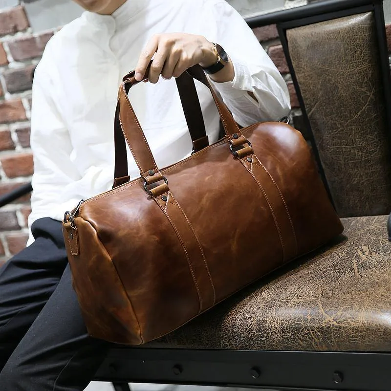 Herren-Reisetaschen, Kaffee-Eimer-Handtaschen, Umhängetasche, große Herren-Business-Gepäcktasche