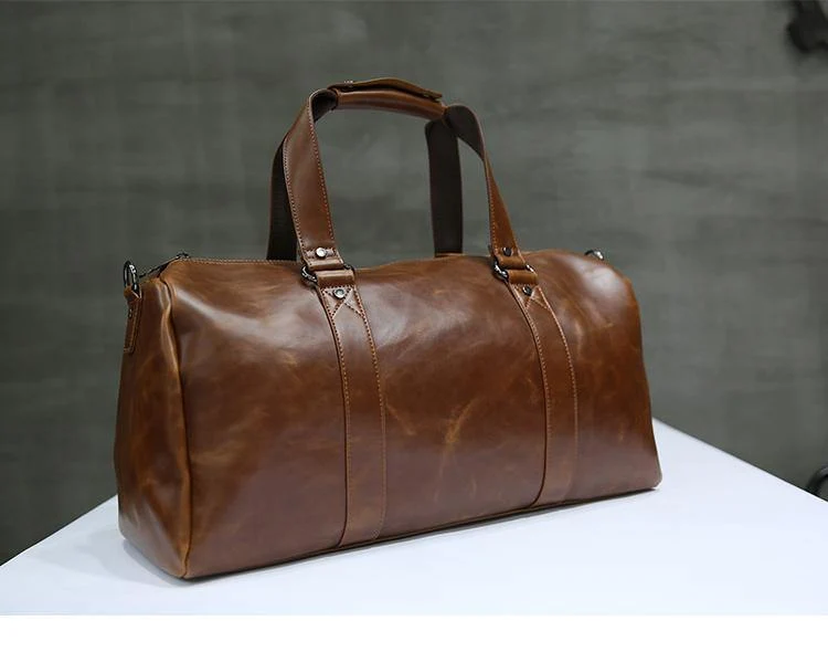 Herren-Reisetaschen, Kaffee-Eimer-Handtaschen, Umhängetasche, große Herren-Business-Gepäcktasche