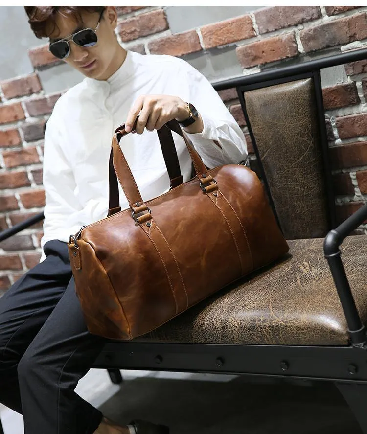 Herren-Reisetaschen, Kaffee-Eimer-Handtaschen, Umhängetasche, große Herren-Business-Gepäcktasche