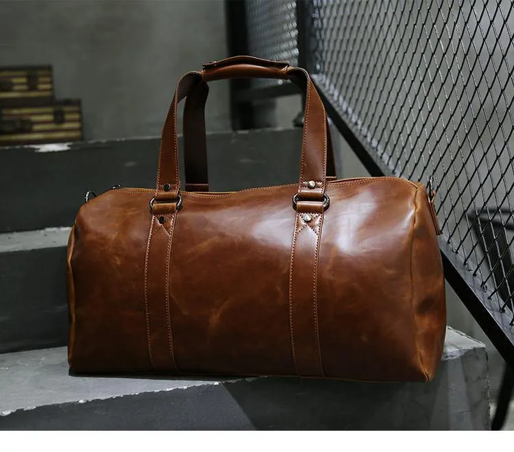 Herren-Reisetaschen, Kaffee-Eimer-Handtaschen, Umhängetasche, große Herren-Business-Gepäcktasche