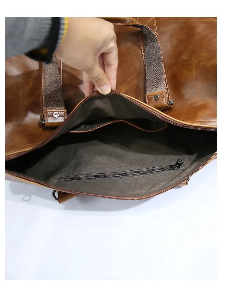 Herren-Reisetaschen, Kaffee-Eimer-Handtaschen, Umhängetasche, große Herren-Business-Gepäcktasche