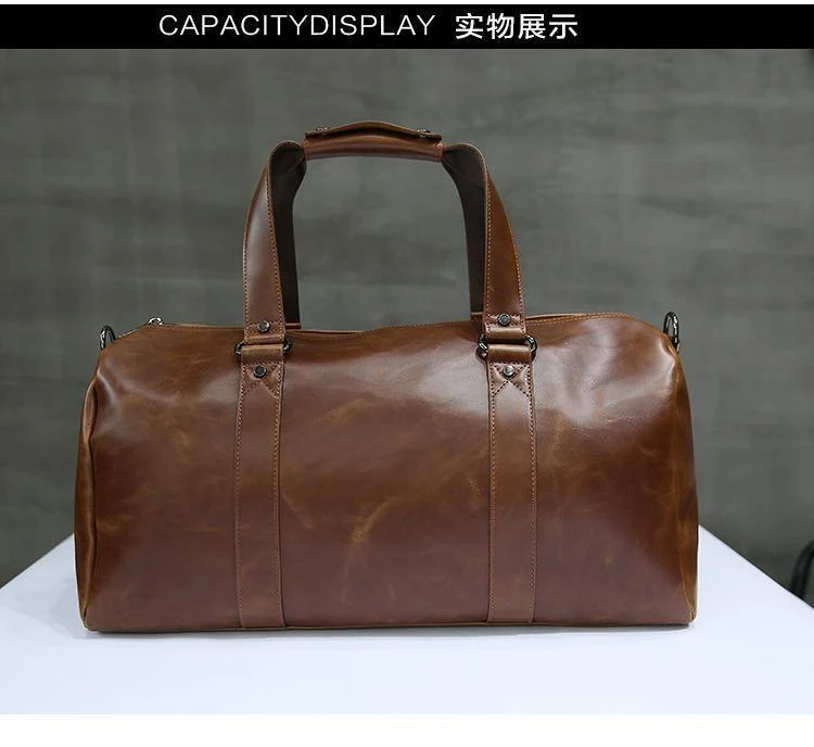 Herren-Reisetaschen, Kaffee-Eimer-Handtaschen, Umhängetasche, große Herren-Business-Gepäcktasche