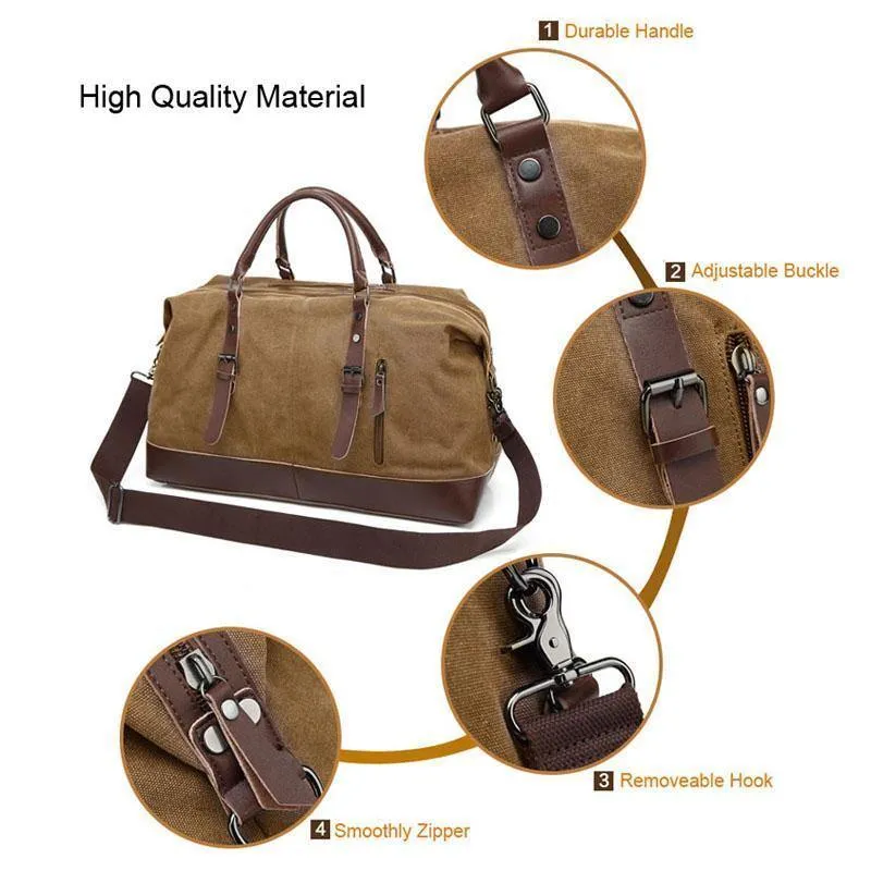 Herren Reisetasche Handgepäck Seesäcke Große Reisetasche Patchwork Weekend Crossbody Tasche