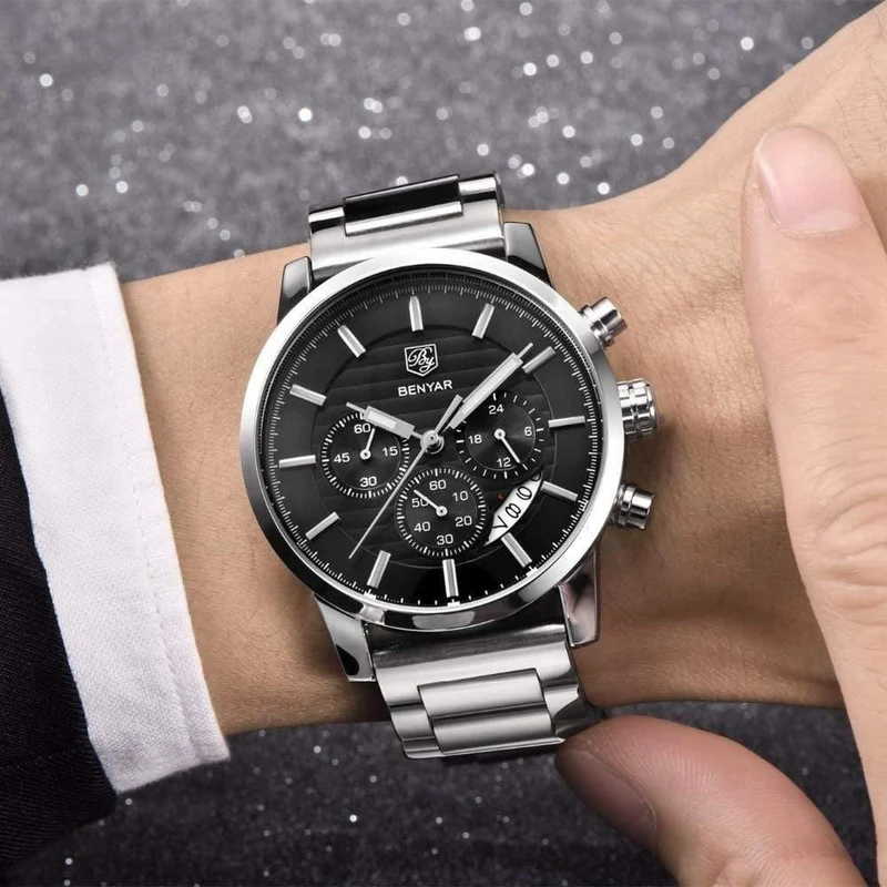 Männer Uhren Voller Stahl Sport armbanduhr männer Armee Militär Uhr Mann Quarzuhr Relogio Masculino