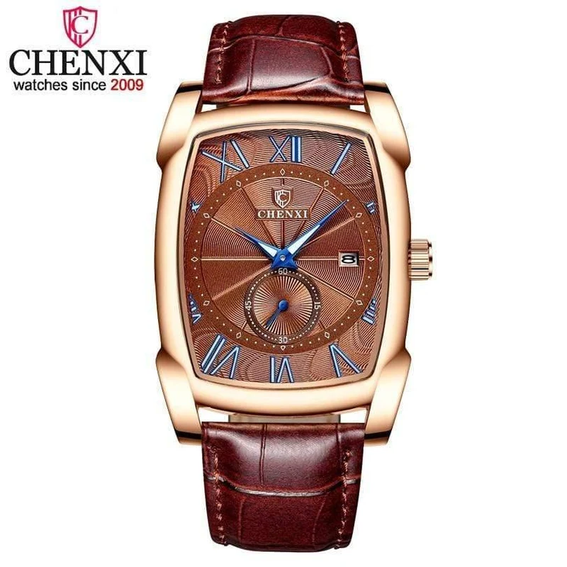 Männer Uhren männer Militär Uhr Relogio Masculino Braun Leder Armbanduhren 2019 Neue Stil Erkek Kol Saati