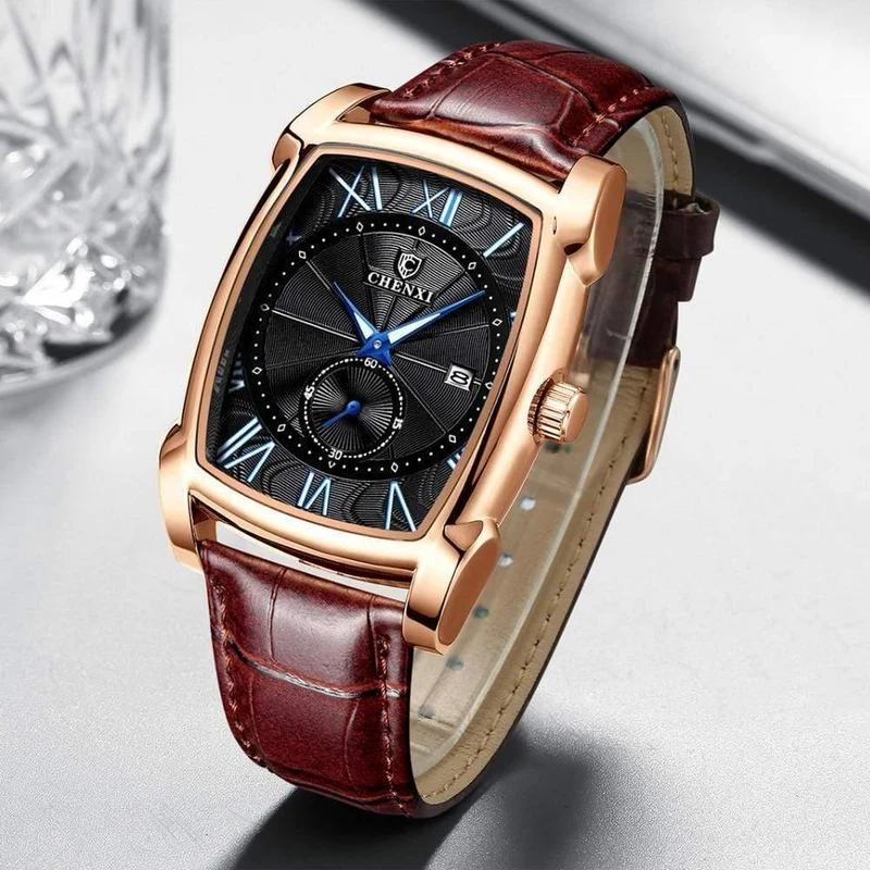 Männer Uhren männer Militär Uhr Relogio Masculino Braun Leder Armbanduhren 2019 Neue Stil Erkek Kol Saati