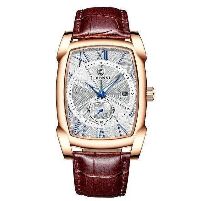 Männer Uhren männer Militär Uhr Relogio Masculino Braun Leder Armbanduhren 2019 Neue Stil Erkek Kol Saati