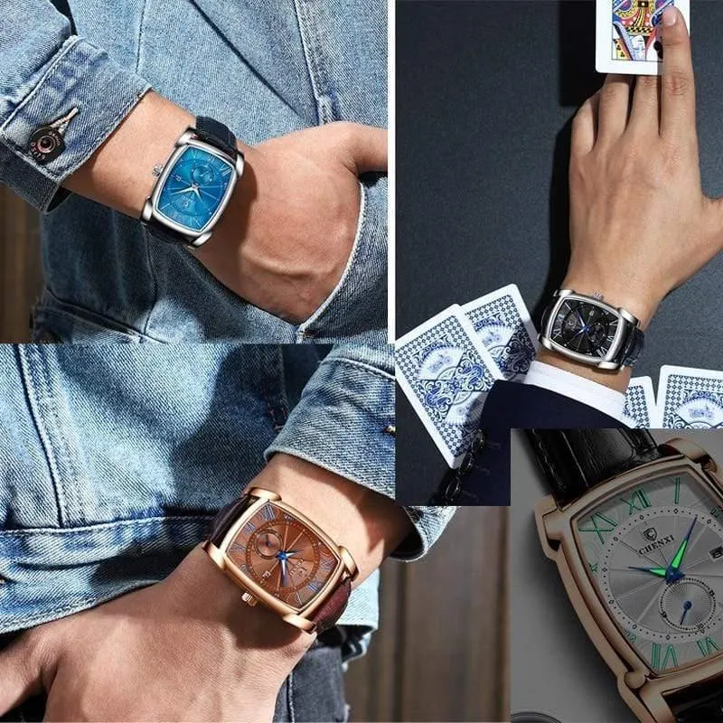 Männer Uhren männer Militär Uhr Relogio Masculino Braun Leder Armbanduhren 2019 Neue Stil Erkek Kol Saati