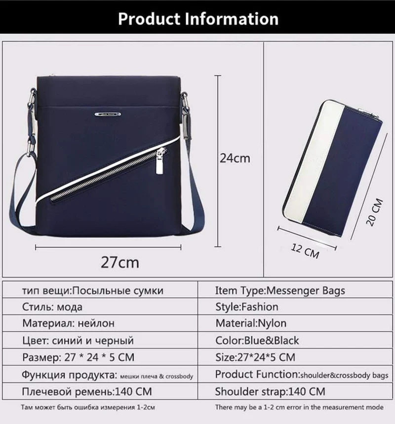 Herrentasche Mode Herren Kleine Umhängetaschen Hochwertige Oxford Casual Flap Messenger Bag Business Herren Reisetaschen
