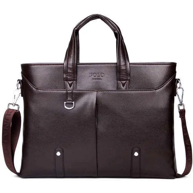 Herren-Aktentasche aus Leder, solide, große Business-Man-Tasche, Laptop-Handtasche, Pasta Executiva Masculino