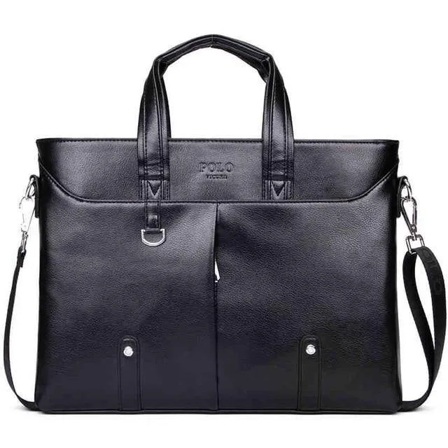 Herren-Aktentasche aus Leder, solide, große Business-Man-Tasche, Laptop-Handtasche, Pasta Executiva Masculino