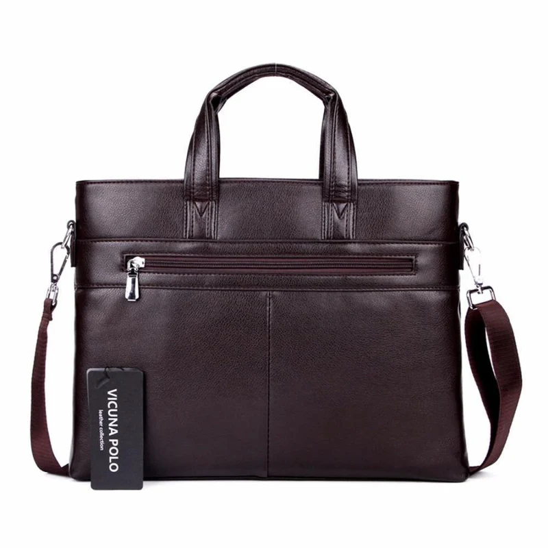 Herren-Aktentasche aus Leder, solide, große Business-Man-Tasche, Laptop-Handtasche, Pasta Executiva Masculino