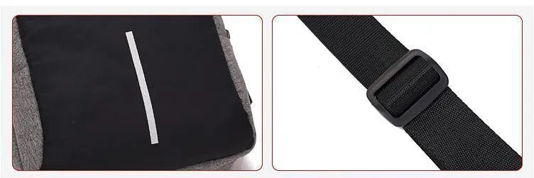 Männer Brust Taschen USB Lade Wasserdichte Oxford Umhängetaschen Kleine Schlinge Einzelnen Schulter Taschen Reise Brust Pack Männlichen