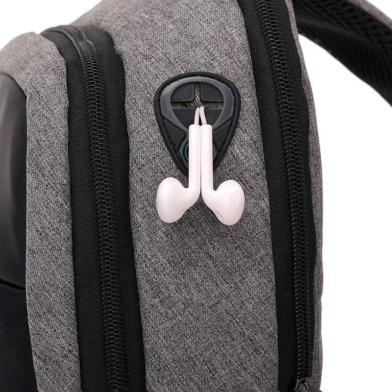 Männer Brust Taschen USB Lade Wasserdichte Oxford Umhängetaschen Kleine Schlinge Einzelnen Schulter Taschen Reise Brust Pack Männlichen