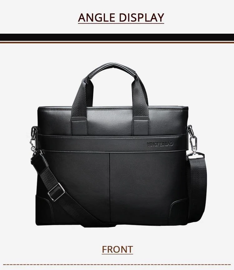 Herren Business Schwarz Freizeittasche PU Leder Aktentasche Herren Tragetaschen Braun Hochwertiges Herren Business mit großer Kapazität