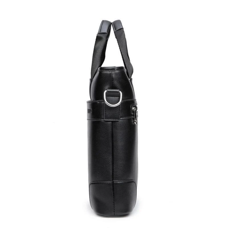 Herren Business Schwarz Freizeittasche PU Leder Aktentasche Herren Tragetaschen Braun Hochwertiges Herren Business mit großer Kapazität