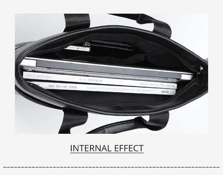 Herren Business Schwarz Freizeittasche PU Leder Aktentasche Herren Tragetaschen Braun Hochwertiges Herren Business mit großer Kapazität
