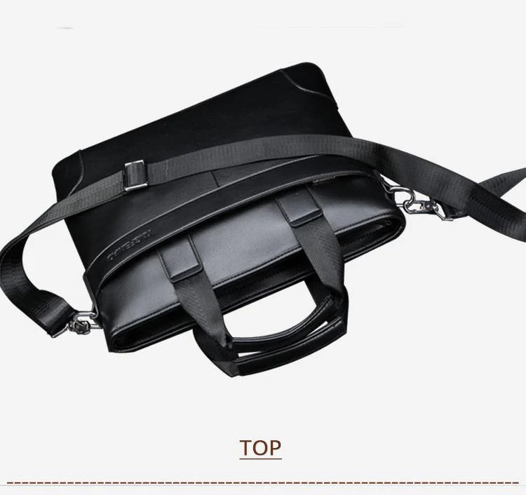 Herren Business Schwarz Freizeittasche PU Leder Aktentasche Herren Tragetaschen Braun Hochwertiges Herren Business mit großer Kapazität