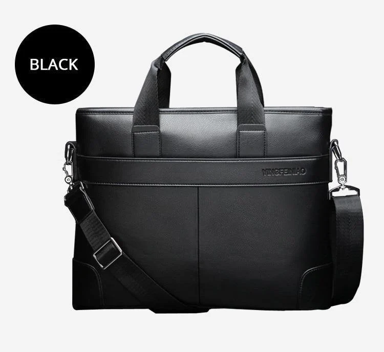 Herren Business Schwarz Freizeittasche PU Leder Aktentasche Herren Tragetaschen Braun Hochwertiges Herren Business mit großer Kapazität