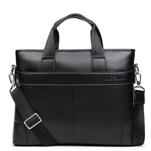 Herren Business Schwarz Freizeittasche PU Leder Aktentasche Herren Tragetaschen Braun Hochwertiges Herren Business mit großer Kapazität