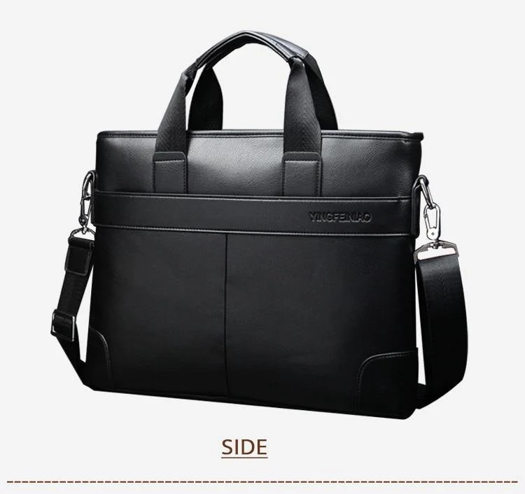 Herren Business Schwarz Freizeittasche PU Leder Aktentasche Herren Tragetaschen Braun Hochwertiges Herren Business mit großer Kapazität