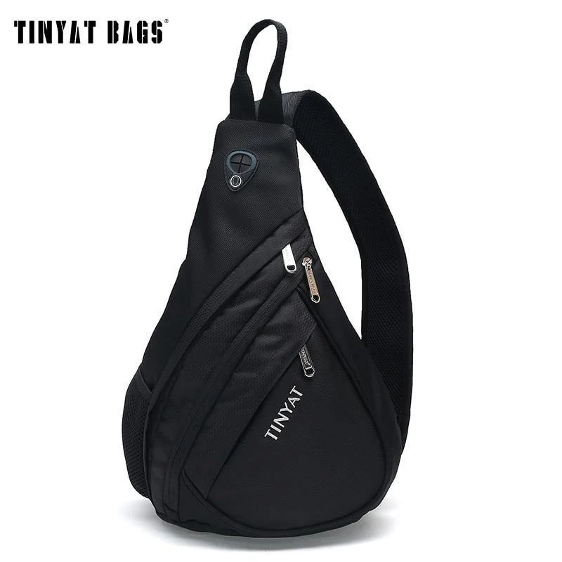 Männer Tasche Männer Schulter Sling Tasche pack USB Wasserdicht Messenger Crossbody Tasche Schwarz Reise frauen brust tasche für ipad T509