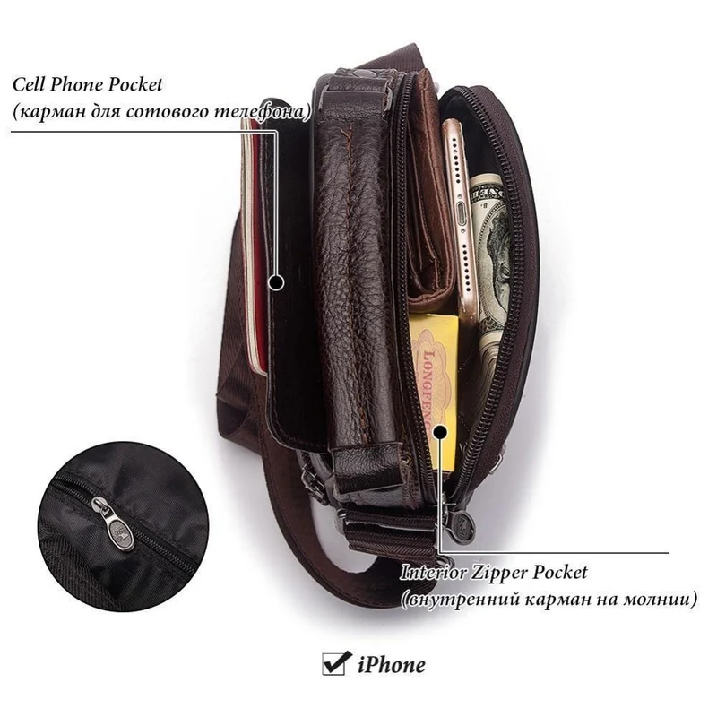 Leder Männer Umhängetasche Heißer Verkauf Männlichen Kleinen Mann Mode Crossbody Umhängetaschen männer Reise Neue Handtaschen
