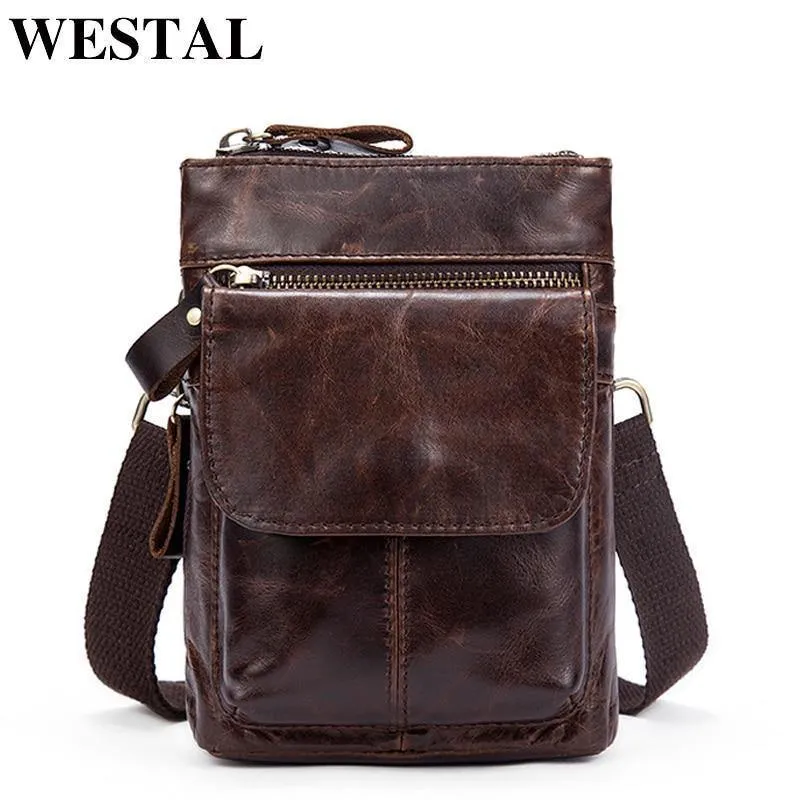 Herren Taschen Echtes Leder Taillenpaket Kleine Umhängetasche Herren Umhängetaschen Gürtel Handytasche Tasche Männliche Tasche 8868