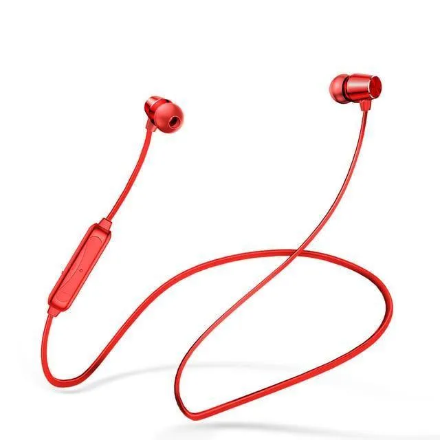 ROCK Bluetooth-Kopfhörer mit Mikrofon, halb im Ohr, Bluetooth-Kopfhörer, kabelloses Nackenband, magnetisches Headset für iPhone XS, Xiaomi