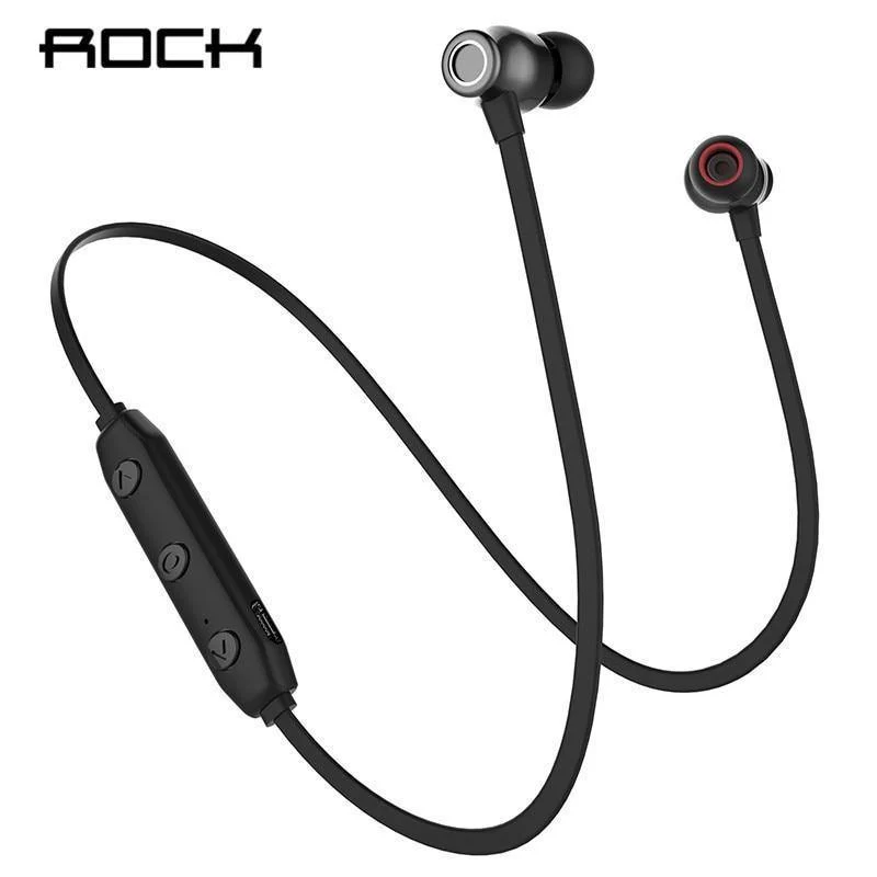ROCK Wireless Bluetooth Kopfhörer Nackenbügel Sport Stereo Ohrhörer Wasserdicht Running Headset mit Mikrofon für iPhone Samsung