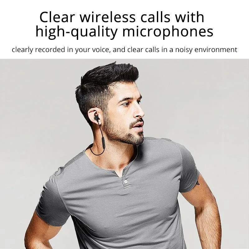 ROCK Wireless Bluetooth Kopfhörer Nackenbügel Sport Stereo Ohrhörer Wasserdicht Running Headset mit Mikrofon für iPhone Samsung