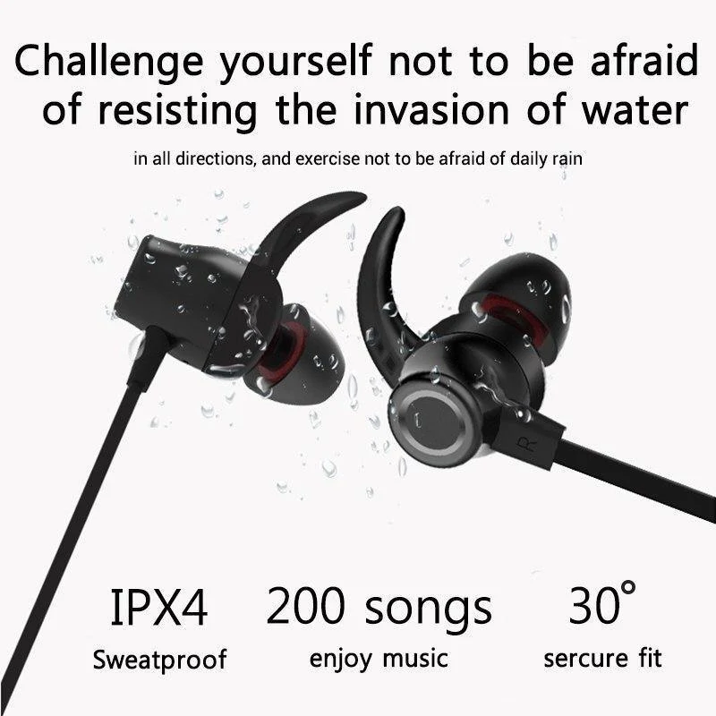 ROCK Wireless Bluetooth Kopfhörer Nackenbügel Sport Stereo Ohrhörer Wasserdicht Running Headset mit Mikrofon für iPhone Samsung