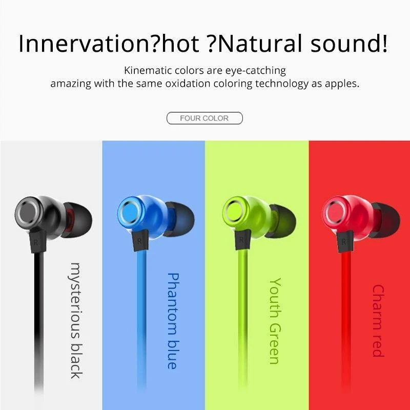 ROCK Wireless Bluetooth Kopfhörer Nackenbügel Sport Stereo Ohrhörer Wasserdicht Running Headset mit Mikrofon für iPhone Samsung