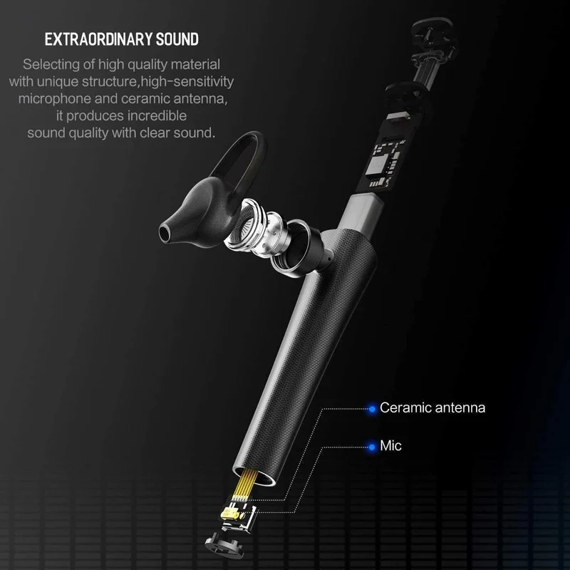 ROCK Mini Bluetooth Kopfhörer Drahtlose In-Ear Stereo Kopfhörer Fone de ouvido Knospen Für iPhone Android