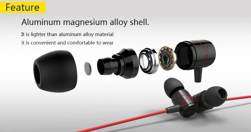 Tions In-Ear-Kopfhörer aus Metall mit Geräuschunterdrückung, In-Ear-Ohrhörer mit Mikrofon für iPhone, Xiaomi, Samsung, Huawei, LG, Mobiltelefon
