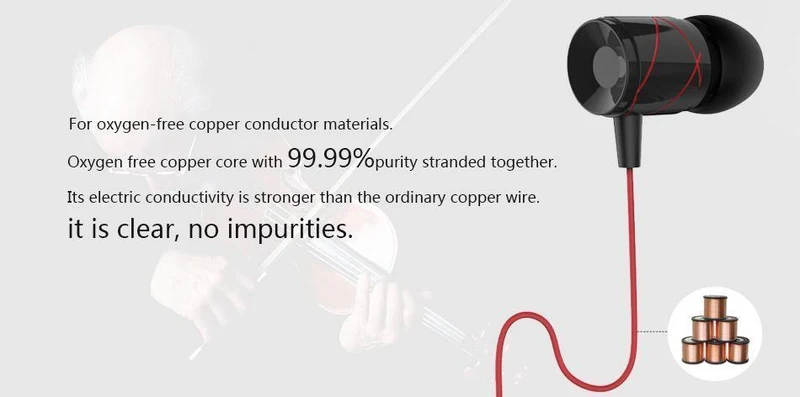 Tions In-Ear-Kopfhörer aus Metall mit Geräuschunterdrückung, In-Ear-Ohrhörer mit Mikrofon für iPhone, Xiaomi, Samsung, Huawei, LG, Mobiltelefon
