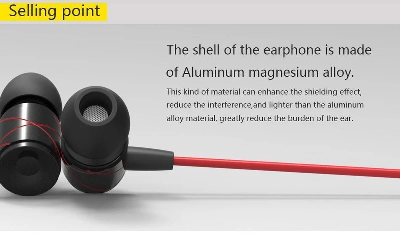 Tions In-Ear-Kopfhörer aus Metall mit Geräuschunterdrückung, In-Ear-Ohrhörer mit Mikrofon für iPhone, Xiaomi, Samsung, Huawei, LG, Mobiltelefon
